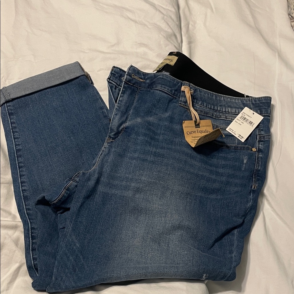 Democracy Women's Blue Straight Leg Jeans